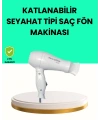 Katlanabilir Seyahat Tipi Saç Kurutma Makinesi Çift Kademeli Ayar