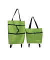 Katlanabilir Tekerlekli Çantalı Çarşı Pazar Arabası Alışveriş Çantası Piknik Çantası