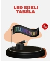 Kayan Yazı Destekli RGB LED Reklam Paneli USB ile Kolay Kurulumlu
