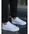KB-BX1  Kuback Beyaz Cilt Yüksek Beyaz Taban Günlük Erkek Ayakkabı