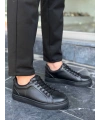KB-BX1  Kuback Siyah Cilt Yüksek Siyah Taban Günlük Erkek Ayakkabı