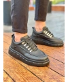 KB-X10 Kuback Kömür Cilt Yüksek Taban Günlük Spor Ayakkabı