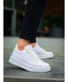 KB-X46 Kuback Beyaz Rugan Yüksek Beyaz Taban Günlük Spor Ayakkabı