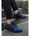 KB-X46 Kuback Siyah Sax Mavi Yüksek Siyah Taban Günlük Spor Ayakkabı