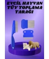 Kedi Köpek Tüy Bit Pire Toplayıcı Toplama Temizleme Tarağı Tarak Seti 4lü Set