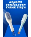Kendi Kendini Temizleyen Otomatik Tuşlu Saç Tarağı Dolaşık Açıcı Masaj Fırçası Silikon Fırça