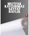 Kesilebilir şeffaf raflık çekmece kaplaması mutfak için