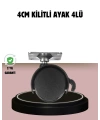 Kilitli 4 cm Tekerlek Ayak 4’lü Set Zemin Koruyucu