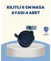 Kilitli Mobilya Tekerleği 6 cm 4’lü Kolay Kurulum