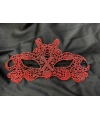 Kırmızı Dantel Masquerade Maskesi Çift Taraflı 10 No