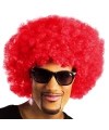 Kırmızı Renk Kıvırcık Afro Bonus Peruk