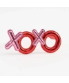 Kırmızı Renk Xoxo Yazılı Parti Gözlüğü 17x7 cm
