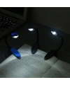 Kitap Okuma Işığı Led Booklight Kıskaçlı Pilli Model Led Işık
