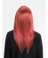 Kızıl Renk Düz Kesim Uzun Parti Peruğu Takma Saç