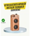 Klasik Görünümlü Bluetooth Hoparlör 360 Derece Stereo ve FM Radyo