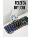 Klavyesi Q Klavye RGB Işıklı Mouse Hediyeli