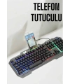 Klavyesi Q Klavye RGB Işıklı Mouse Hediyeli