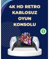 Kompakt ve Hafif Retro Oyun Konsolu 1000 Klasik Oyun Dahil