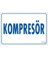 Kompresör Uyarı Levhası 17,5x25 KOD:1732