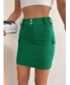 Körüklü cep etek yeşil s24904