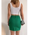 Körüklü cep etek yeşil s24904