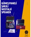 KTF-1428 Solar Enerjiyle Şarj Olabilen Bluetooth Nostalji Hoparlör – Taşınabilir, Güçlü Ses, MP3 Okuyucu