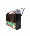KTF-1428 Solar Panel Destekli Şarjlı Bluetooth Hoparlör – FM/AM/SW Radyo, AUX ve TF Kart Girişli