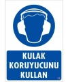 Kulak Koruyucu Kullan Uyarı Levhası 25x35 KOD:35