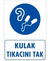 Kulak Tıkacı Uyarı Levhası 25x35 KOD:12