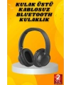 Kulak Üstü Bluetooth Kulaklık Ayarlanabiilir Uzun Pil Ömrü Kablosuz 5.0 Bluetooth