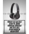 Kulak Üstü Bluetooth Kulaklık Yüksek Ses Kaliteli Ayarlanabilir