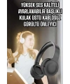 Kulak Üstü Kablosuz Bluetooth Kulaklık Gürültü Önleyici Uzun Şarj Süreli