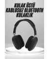 Kulak Üstü Kablosuz Bluetooth Kulaklık Yumuşak Süngerli SD Kart Girişli
