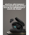 Kulaklık Dijital Göstergeli Bluetooth Bağlantılı Kablosuz Kulak İçi Mikrofonlu Dokunmatik Kontrol