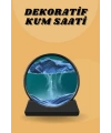 Kum Saati Yuvarlak Şık Kum Tablosu Dekoratif Kum Sulu Kum Saati