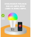 Kumanda Destekli Çok Renkli Akıllı LED Ampul