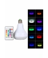 Kumandalı RGB Led Işık Bluetooth Hoparlör Ses Lambası Renkli Ampul