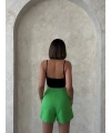 Kuş gözü şort etek yeşil s25819