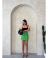 Kuş gözü şort etek yeşil s25819