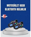 LCD Ekranlı Bluetooth Kask Kulaklığı FM Radyo ve SD Kart Girişli