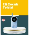 LCD Ekranlı Çocuk Telsizi – İki Yönlü Ses, 1-3 km Çekim Mesafesi