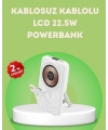 LCD Göstergeli Manyetik Powerbank Type C USB Girişli