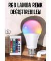 Led Ampul Enerji Dostu RGB Işıklı 100W Led Işık