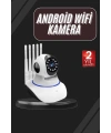 LED Aydınlatmalı 5 Antenli Motorlu 1080P Wifi Kamera Sensörlü