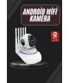 LED Aydınlatmalı 5 Antenli Motorlu 1080P Wifi Kamera Sensörlü