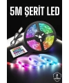 Led Işık 5 Metre Şerit Led RGB Işıklı
