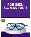 LED Işıklı Parti Gözlüğü Renkli Eğlence Aksesuarı