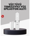 LED Işıklı Yüz Epilasyon Aleti Hassas ve Ağrısız Tüy Alma