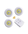 Led Lamba 3lü Uzaktan Kumandalı Yapışkanlı
