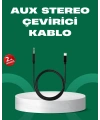Lightning to 3.5mm Aux Ses Dönüştürücü Kablo 1 Metre Stereo Uyumlu